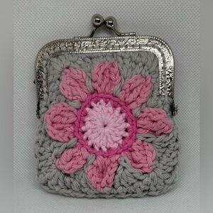 Crochet Granny Square Coin Purse
